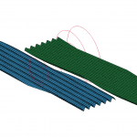 Meshed model for screw rolling